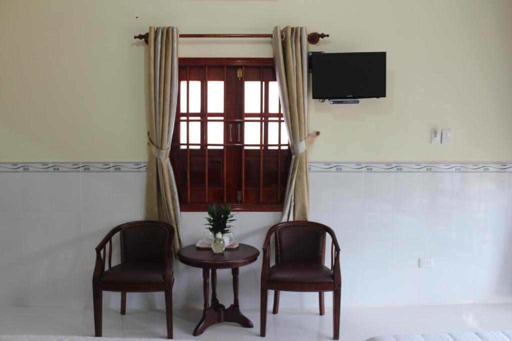 Двухместный (Стандартный двухместный номер с 1 кроватью и видом на сад) отеля Hoa Nhat Lan Bungalow, Дуонг-Донг
