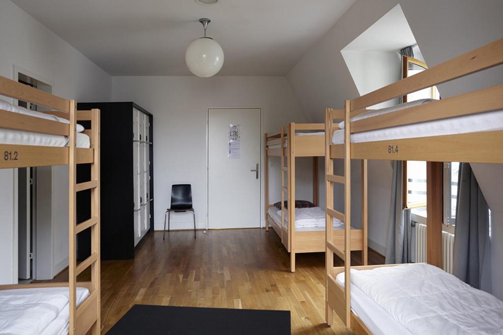 Номер (Спальное место на двухъярусной кровати в общем номере для мужчин и женщин) хостела Geneva Hostel, Женева