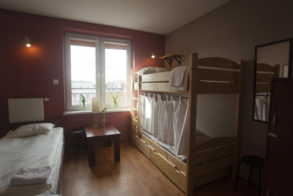 Номер (Кровать в общем номере с 4 кроватями) хостела Hostel Flamingo, Лодзь