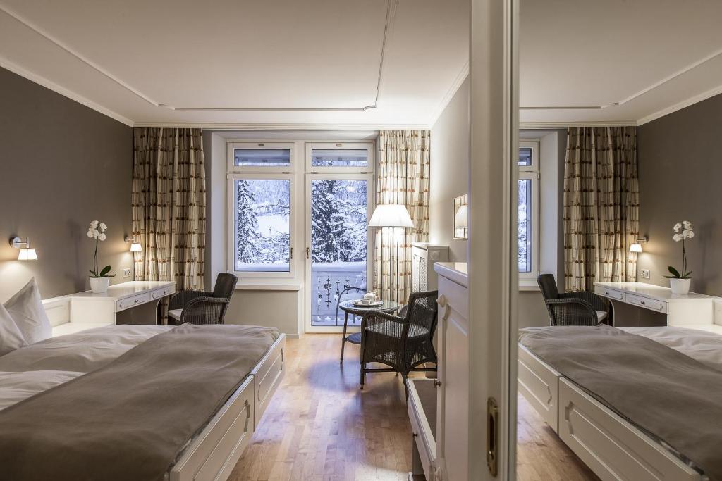 Двухместный (Двухместный номер Bellevue с 1 кроватью) отеля Romantik Hotel Schweizerhof, Флимс