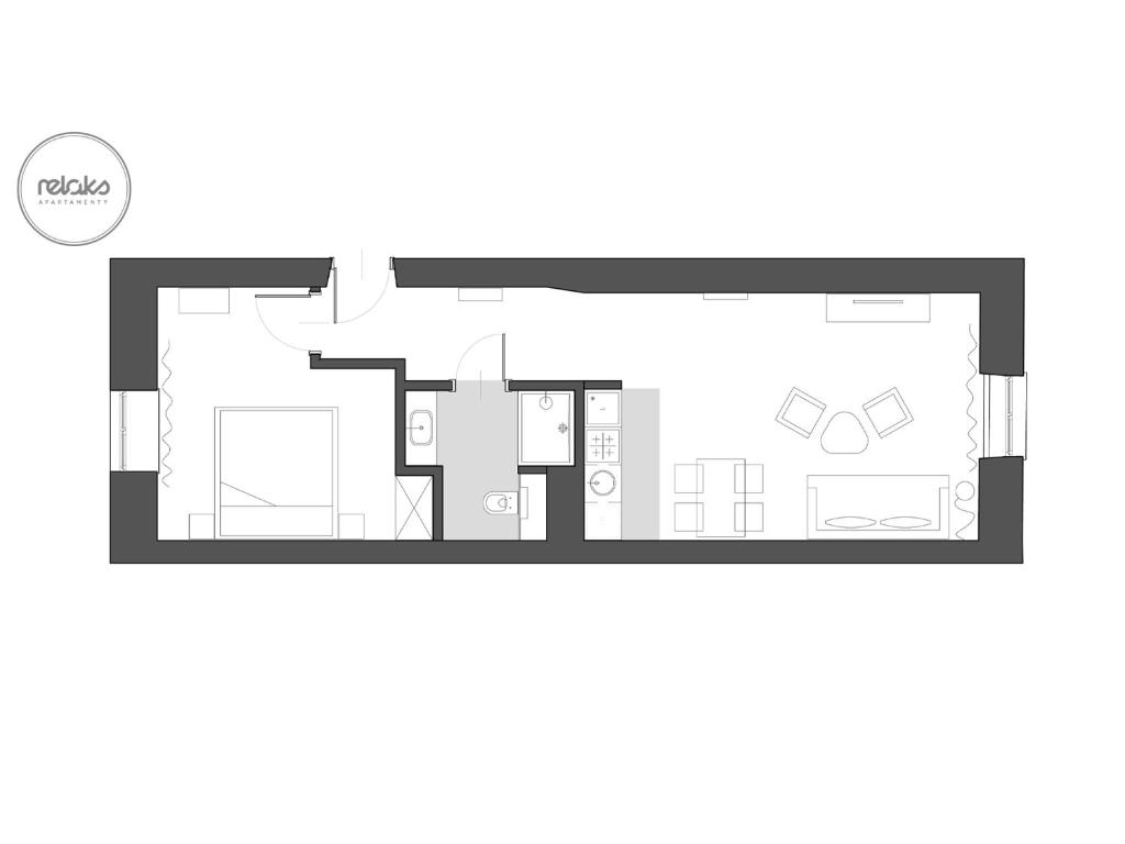 Апартаменты (Улучшенные апартаменты с 1 спальней), Relaks Apartamenty