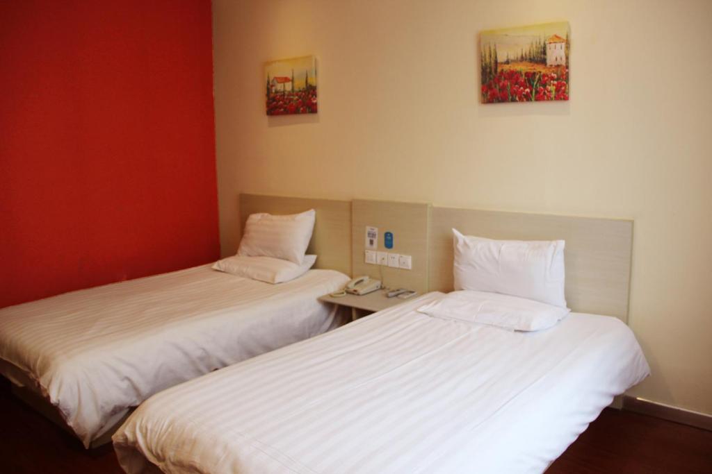 Двухместный (Двухместный номер с 2 отдельными кроватями) отеля Hanting Hotel Shanghai Zhongshan Park No.2, Шанхай