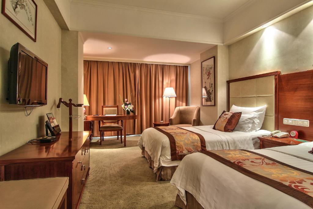 Двухместный (Стандартный двухместный номер с 2 отдельными кроватями) отеля Citic Ningbo International Hotel, Нинбо