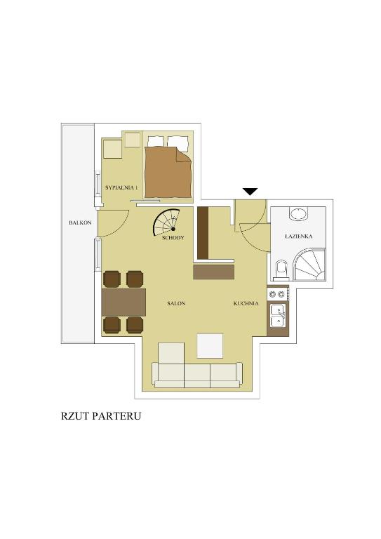 Апартаменты (Апартаменты с балконом), Apartamenty Smrekowa Tatry 1 Zakopane