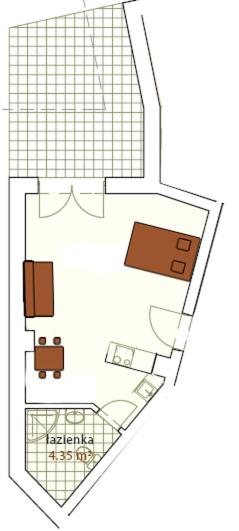 Студио (Номер-студио с террасой), Apartamenty Smrekowa Tatry 1 Zakopane