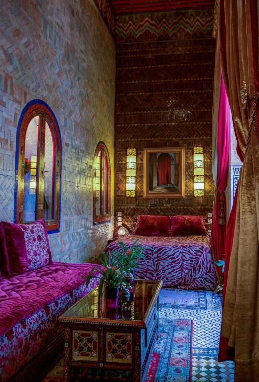 Двухместный (Двухместный номер с 1 кроватью Lalla Zoubida), Riad La Maison Verte