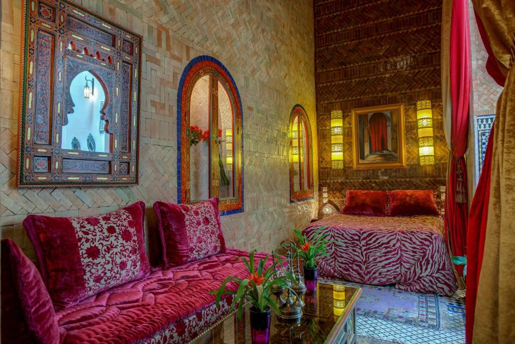 Двухместный (Двухместный номер с 1 кроватью Lalla Zoubida), Riad La Maison Verte