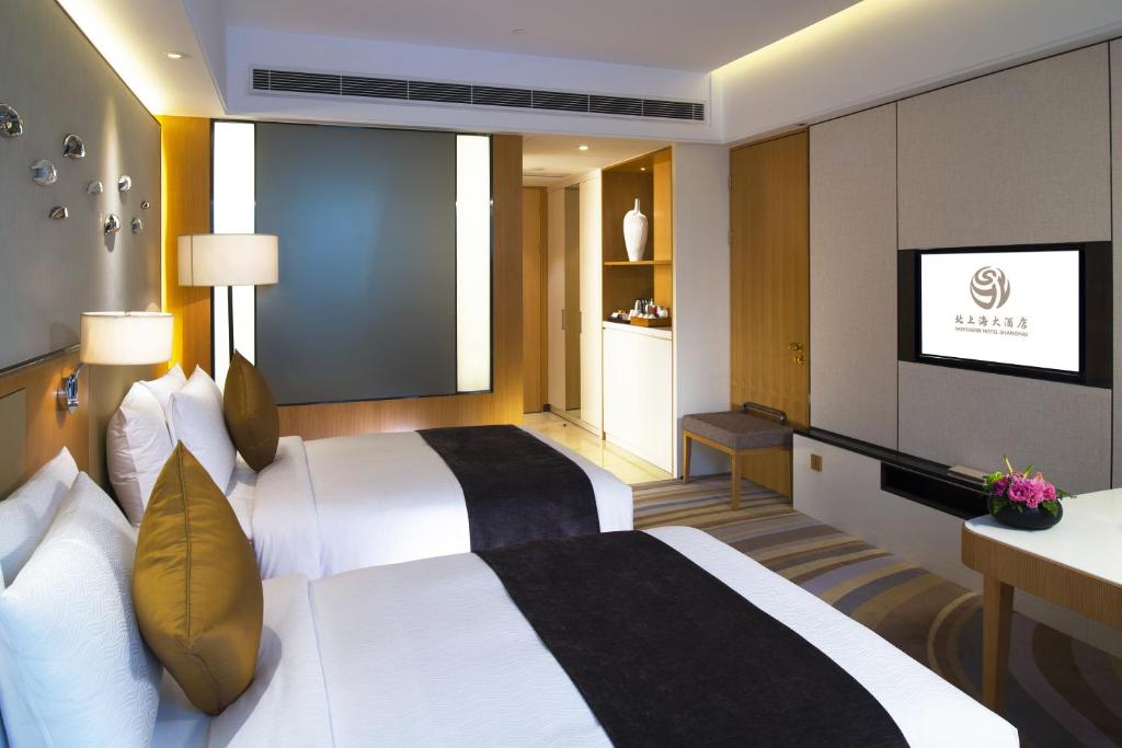 Двухместный (Двухместный номер Делюкс с 2 отдельными кроватями) отеля Northern Hotel Shanghai, Шанхай
