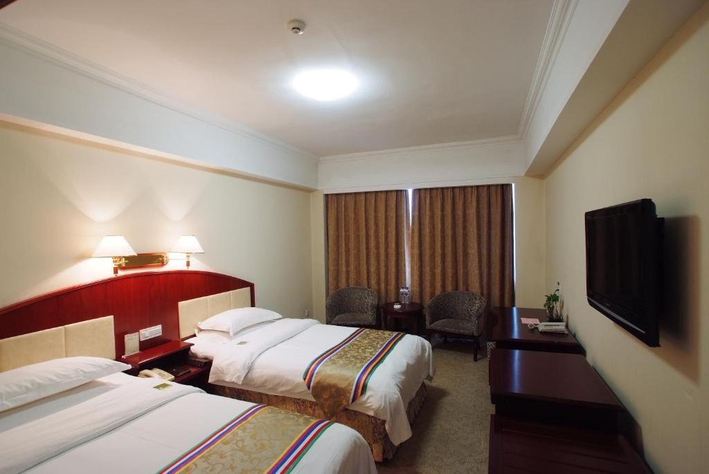 Двухместный (Двухместный номер Делюкс с 2 отдельными кроватями) отеля Yanbian Baishan Hotel, Яньцзи