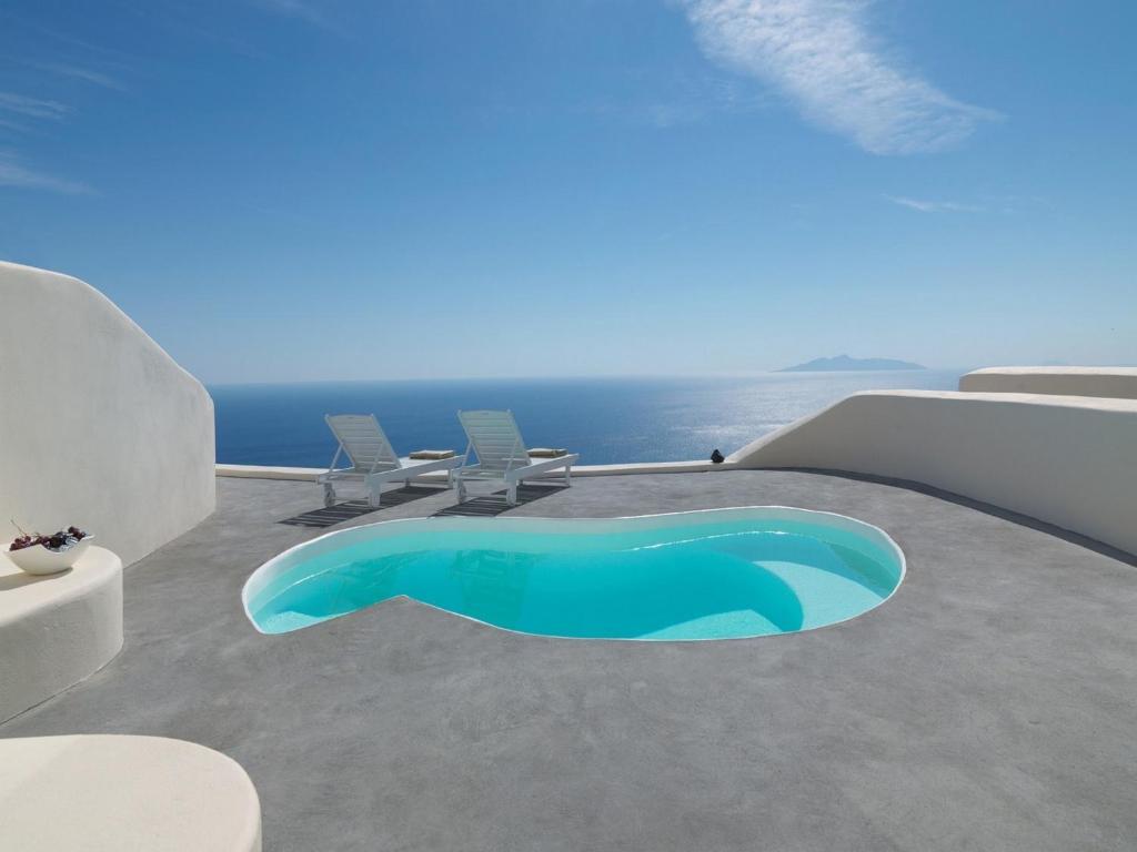 Вилла (Вилла для новобрачных с собственным открытым бассейном) отеля Dome Santorini Resort & Villas, Имеровиглион