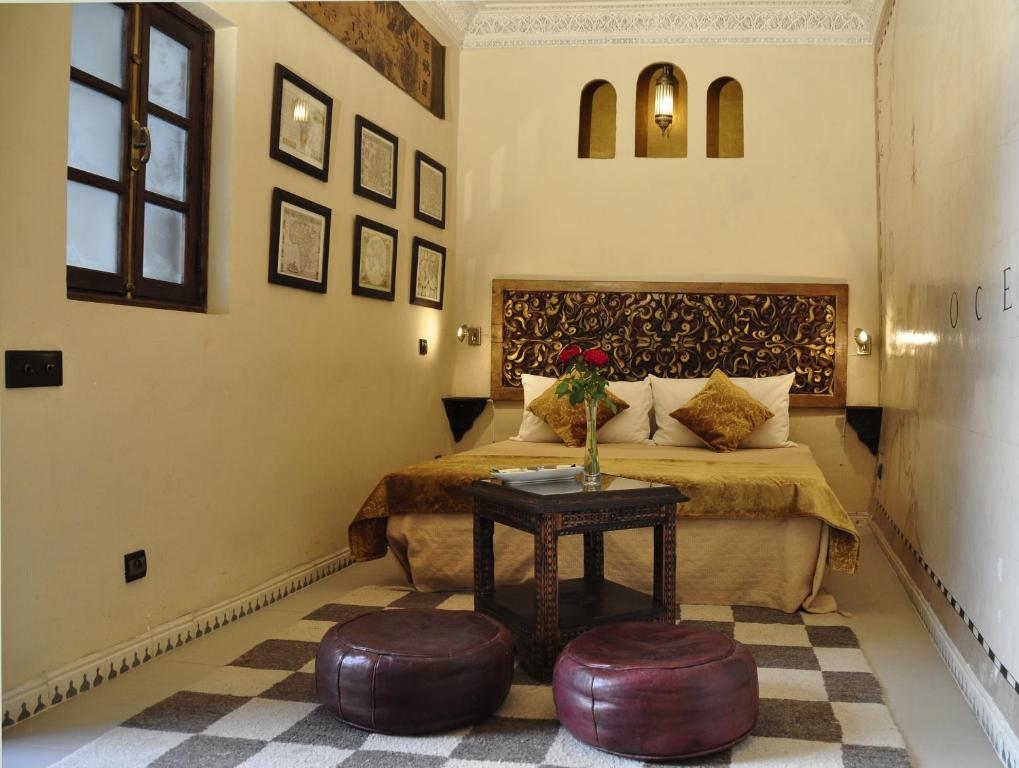Двухместный (Улучшенный двухместный номер «Мапас» с 1 кроватью) отеля Riad Aguaviva, Марракеш