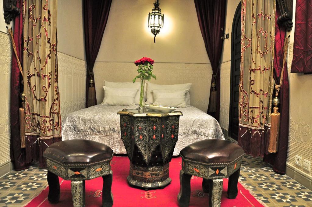 Двухместный (Стандартный двухместный номер «Альгамбра» с 1 кроватью) отеля Riad Aguaviva, Марракеш