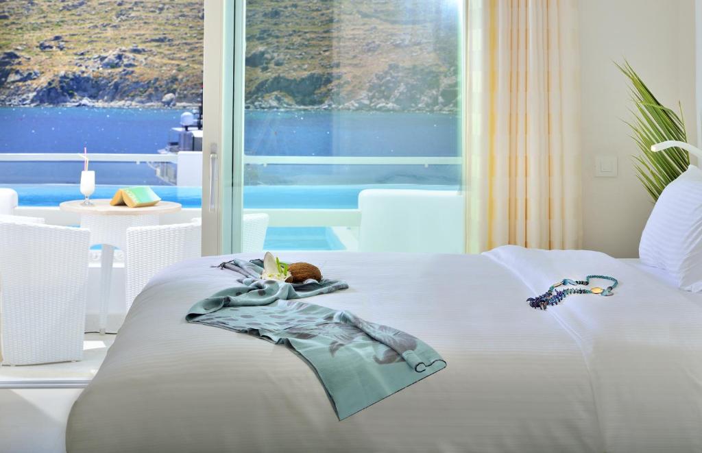 Двухместный (Представительский двухместный номер «Морской» с 1 кроватью и видом на море) отеля Nissaki, Платис Ялос, Эгейские острова