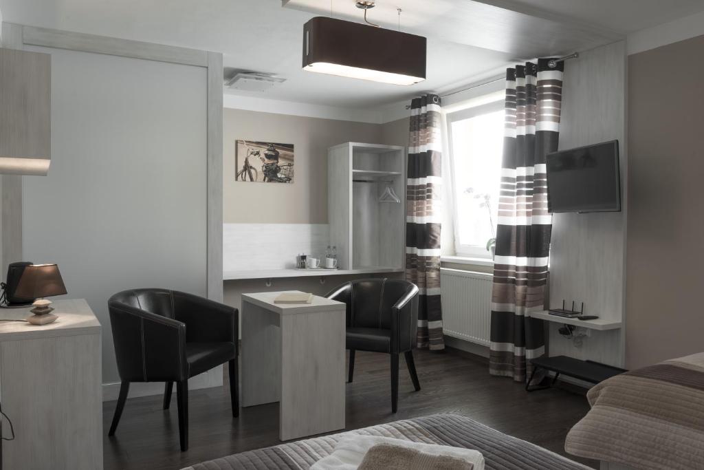 Двухместный (Двухместный с 1 кроватью или 2 отдельными кроватями и душем) апартамента Apartmán B2B, Йиглава