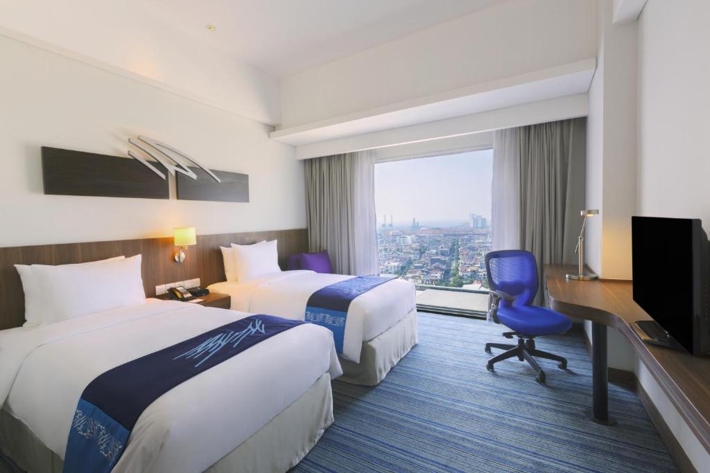 Двухместный (Стандартный двухместный номер с 2 отдельными кроватями - Для некурящих) отеля Holiday Inn Express Jakarta Pluit Citygate, Джакарта