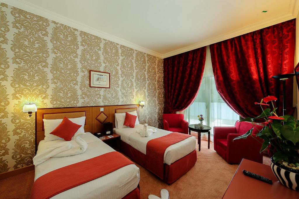 Двухместный (Двухместный номер с 1 кроватью или 2 отдельными кроватями) отеля Jonrad Hotel, Дубай