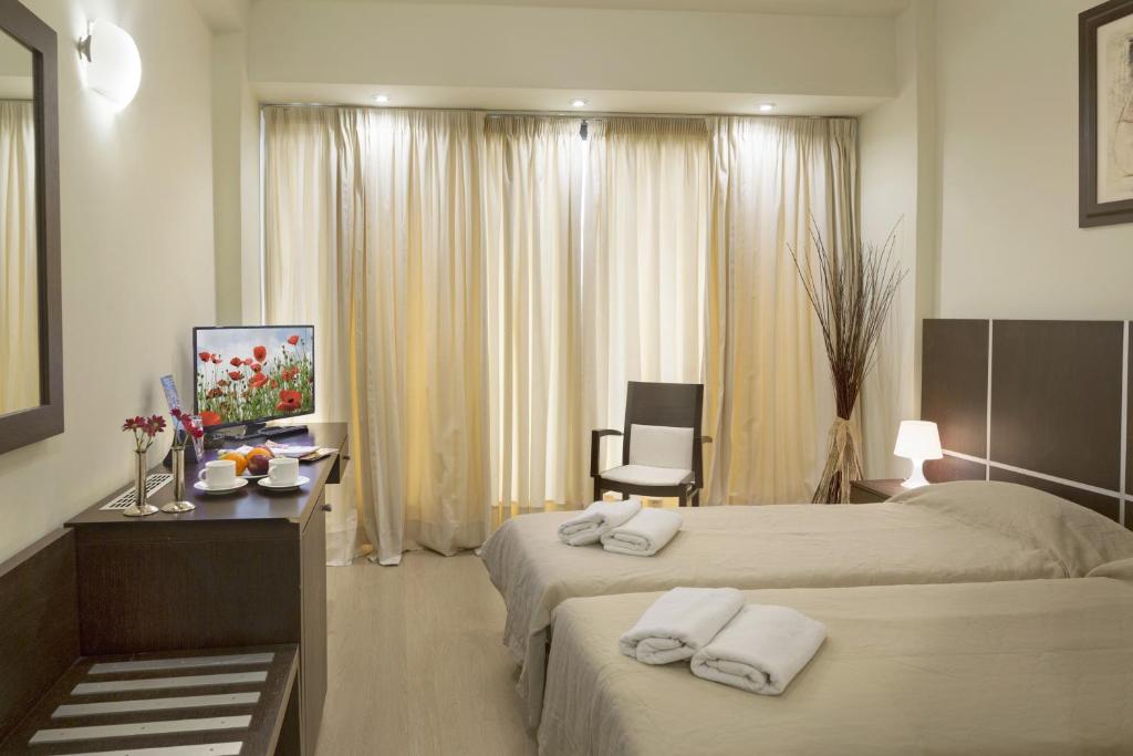 Двухместный (Двухместный номер с 2 отдельными кроватями) отеля Blue Sea Hotel Alimos, Афины