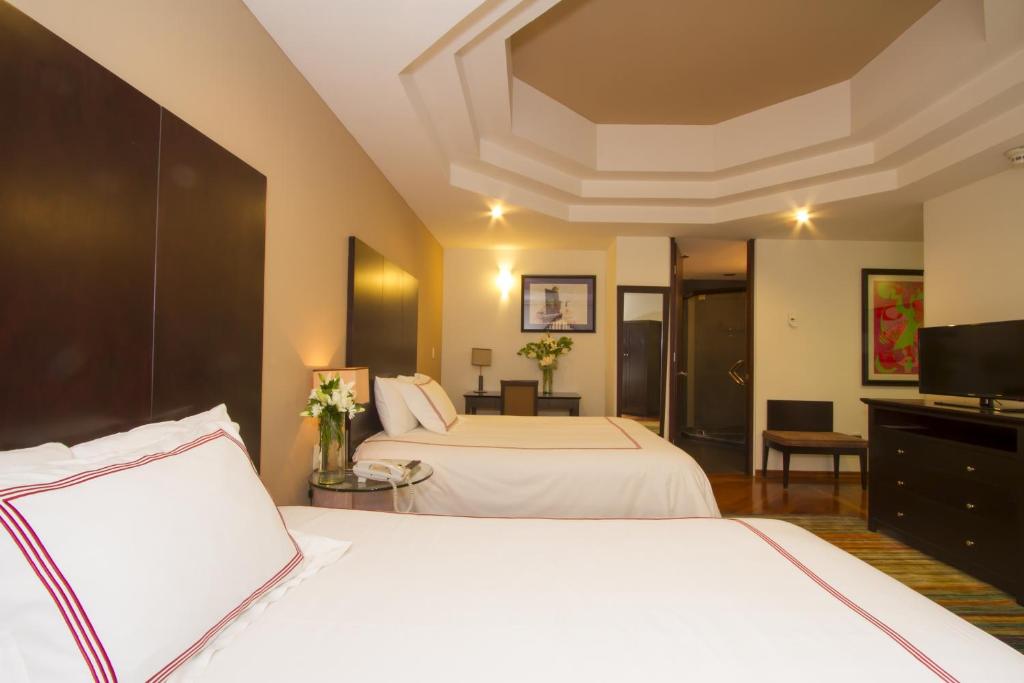 Двухместный (Двухместный номер с 2 отдельными кроватями) отеля Hotel Santa Rita, Сакатекас