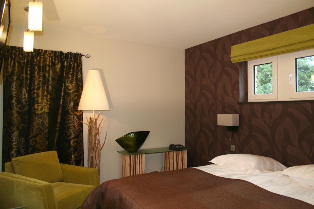 Двухместный (Большой двухместный номер с 1 кроватью) отеля Hotel L'Ami du Chambertin, Вервье