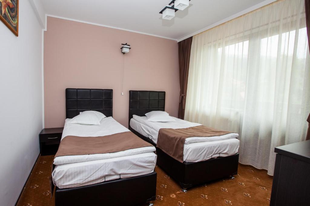 Двухместный (Двухместный номер с 1 кроватью или 2 отдельными кроватями и балконом) гостевого дома Pensiunea Noni, Азуга