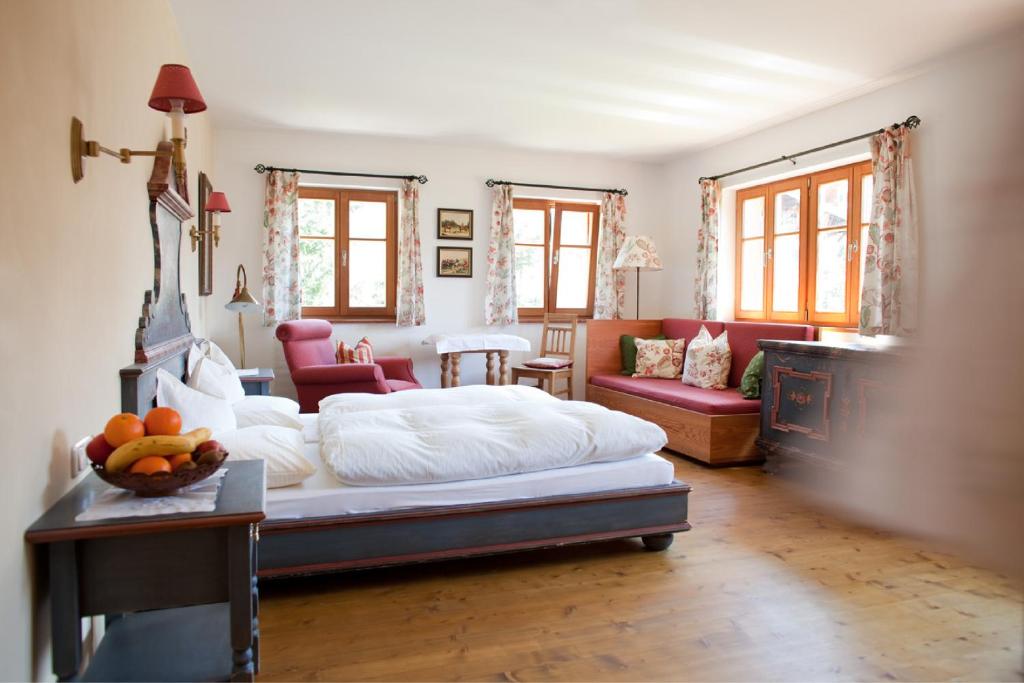 Двухместный (Двухместный номер с 1 кроватью и видом на горы) гостевого дома Haus Alpina, Лех