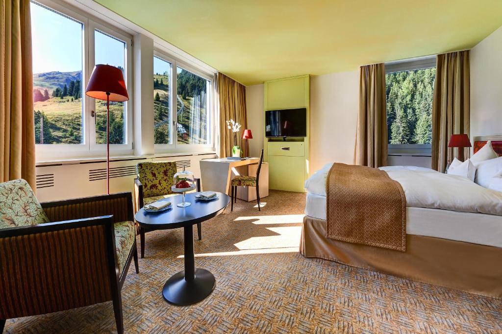 Двухместный (Двухместный номер Bergoase с 1 кроватью) отеля Tschuggen Grand Hotel Arosa, Ароза