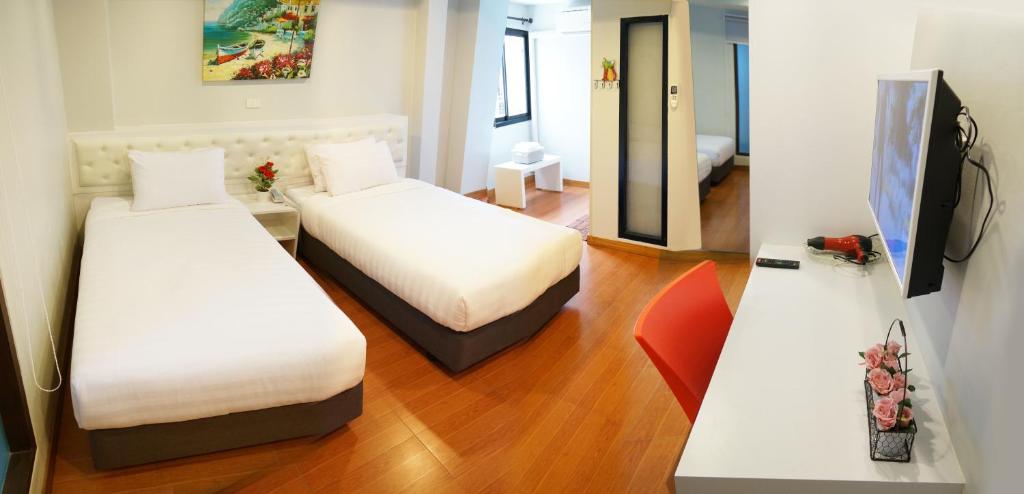 Двухместный (Двухместный номер с 2 отдельными кроватями - Башня 2) апарт-отеля Ma Non Nont Hotel & Apartment, Нонтхабури