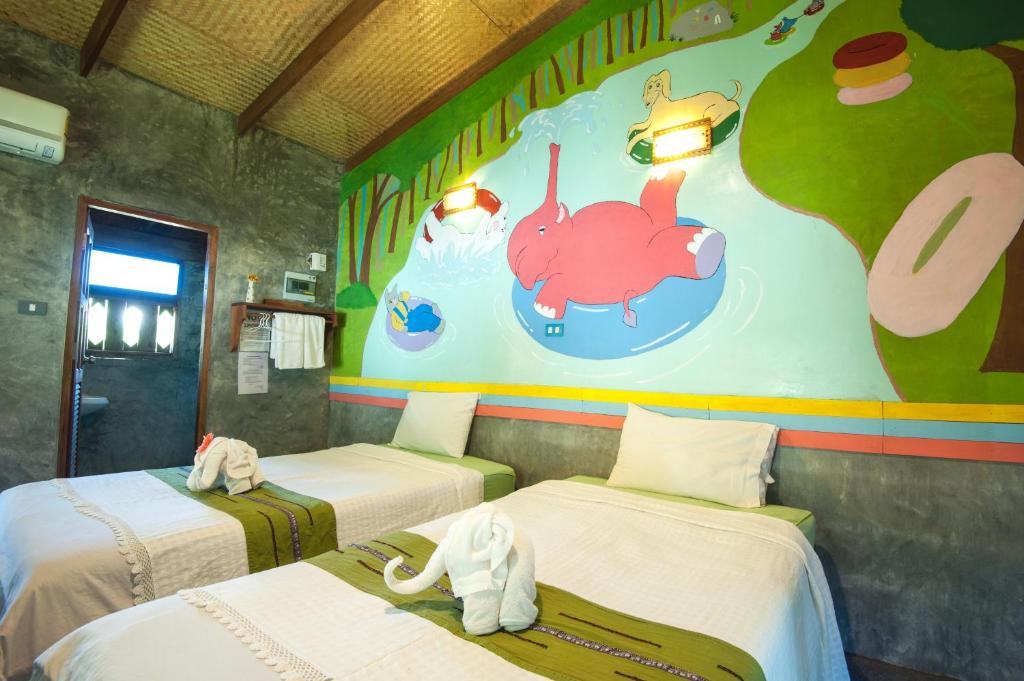 Двухместный (Стандартный двухместный номер с 2 отдельными кроватями) курортного отеля Baan Chokdee Pai Resort, Пай