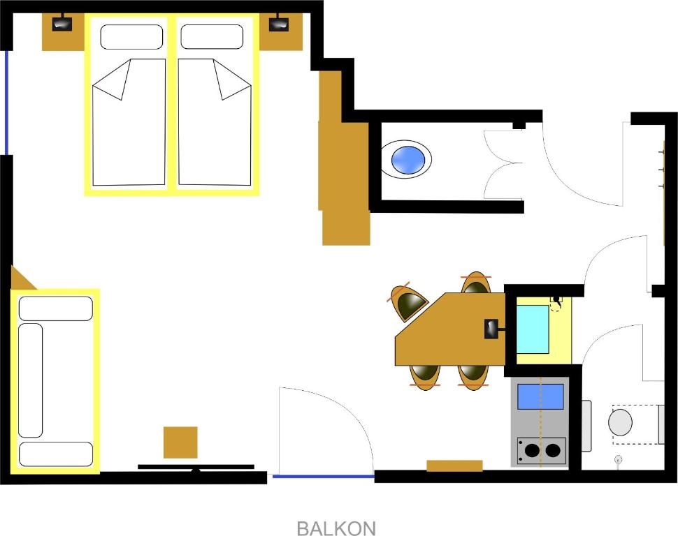 Двухместный (Двухместный номер Делюкс с 1 кроватью или 2 отдельными кроватями и балконом) гостевого дома Haus Hintertux, Тукс