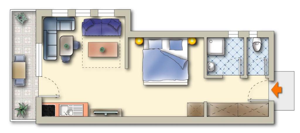 Двухместный (Comfort Double Room - Type C) отеля Hotel Pension Central, Альпбах