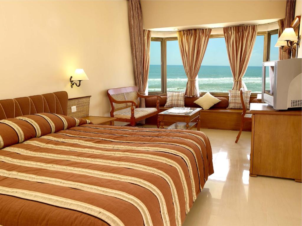 Двухместный (Стандартный двухместный номер с 1 кроватью или 2 отдельными кроватями) отеля Hindustan Beach Retreat, Варкала
