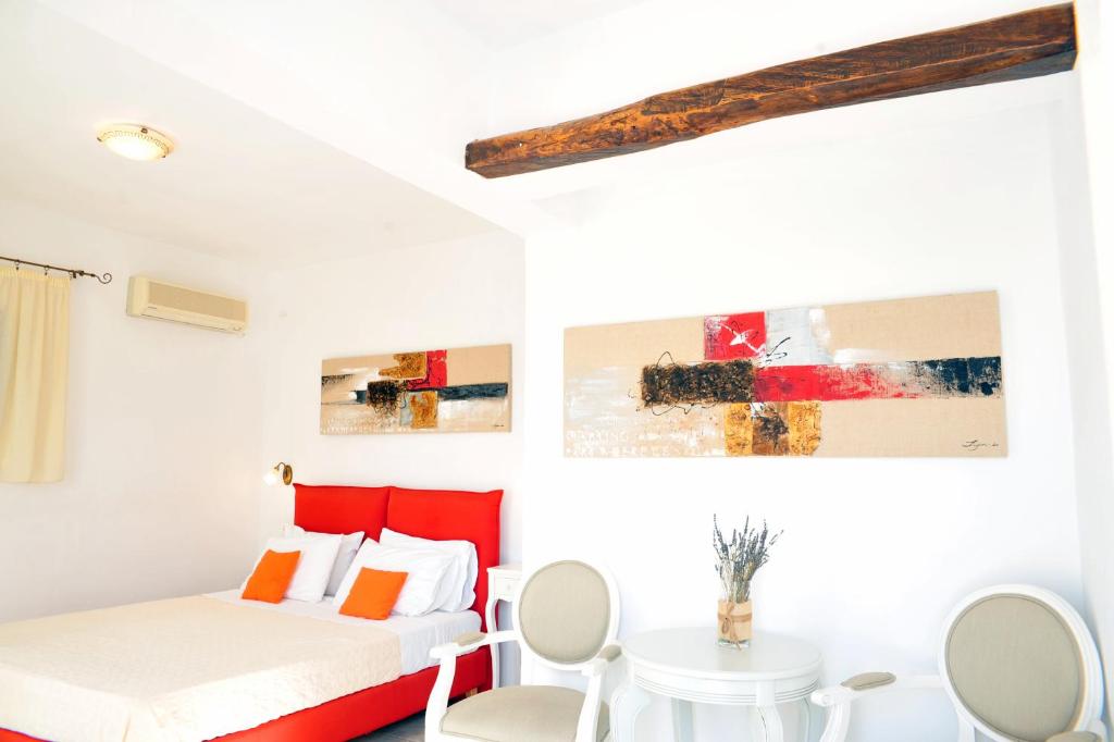 Двухместный (Двухместный номер Делюкс с 1 кроватью) апарт-отеля Medusa Beach Resort & Suites, Плака (Эгейские острова), Эгейские острова