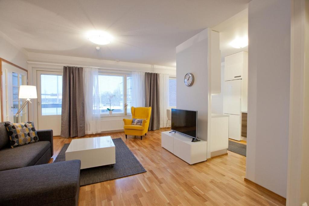 Апартаменты (Апартаменты с 1 спальней и сауной), Kotimaailma Apartments Rovaniemi