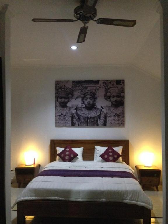 Двухместный (Двухместный номер Делюкс с 1 кроватью и балконом), Ubud Rooms B&B