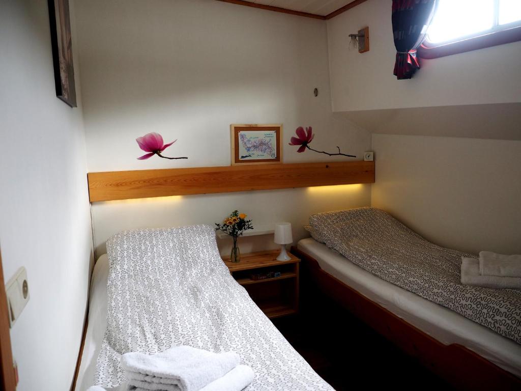 Двухместный (Двухместный номер с 2 отдельными кроватями) отеля Hotelboat Allure, Амстердам