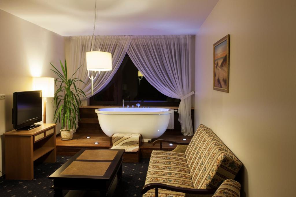 Двухместный (Двухместный номер Делюкс с 1 кроватью и гидромассажной ванной) отеля Park Villa, Вильнюс