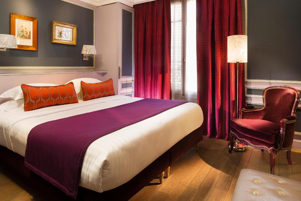 Двухместный (Улучшенный двухместный номер с 1 кроватью) отеля Hotel & Spa La Belle Juliette, Париж