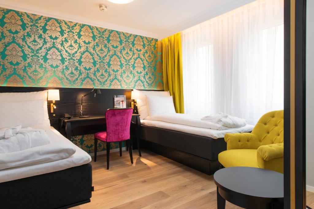 Двухместный (Стандартный двухместный номер с 2 отдельными кроватями) отеля Thon Hotel Rosenkrantz Bergen, Берген (Северное море)
