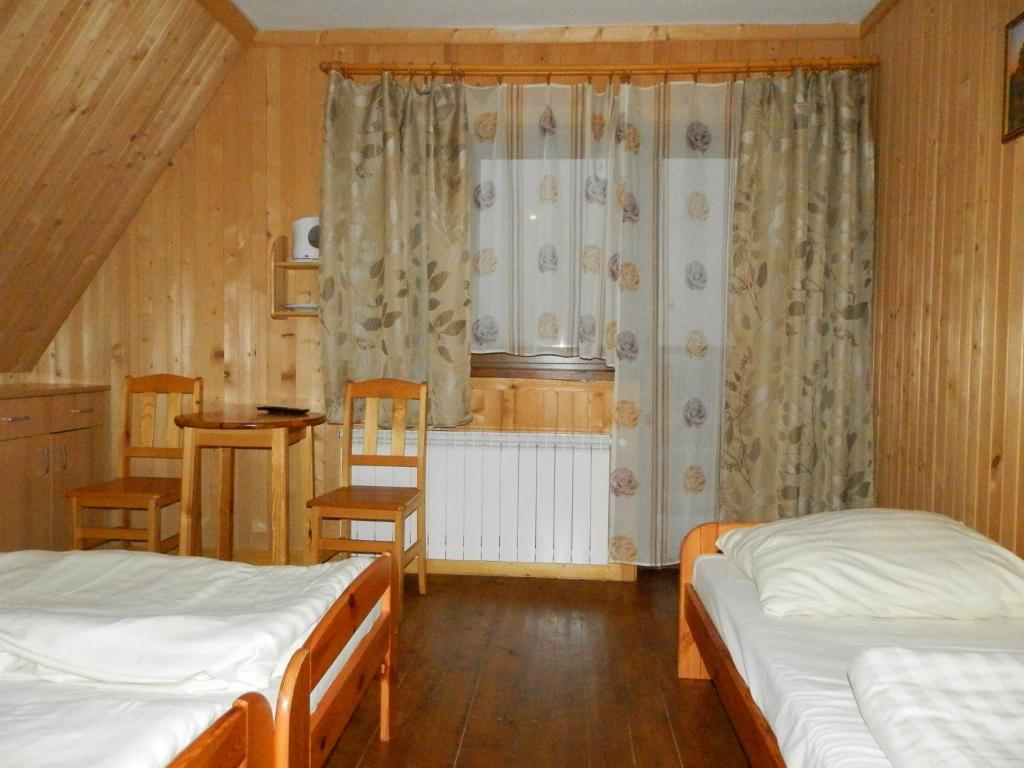 Двухместный (Двухместный номер с 1 кроватью или 2 отдельными кроватями и собственной ванной комнатой (для 2 или 3 взрослых)) семейного отеля Słoneczny Domek, Бялка