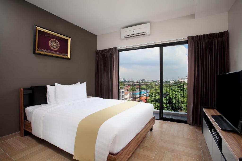 Студио (Номер-студио с кроватью размера «queen-size») отеля Chiva Residence Bangkok, Бангкок