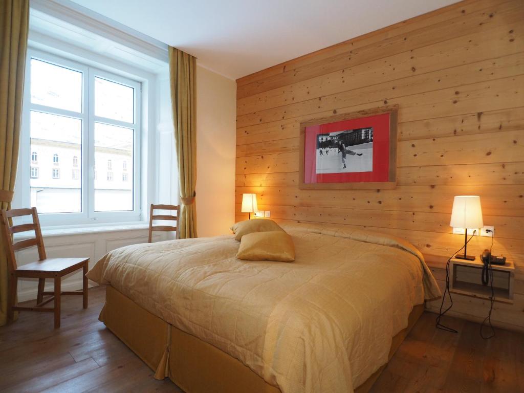 Апартаменты (Бюджетные апартаменты с 1 спальней) апарт-отеля Maloja Palace Residence Engadin-St.Moritz, Малоя