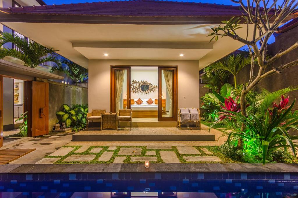 Двухместный (Номер с кроватью размера «queen-size» и видом на бассейн), La-Meli Villas Ubud