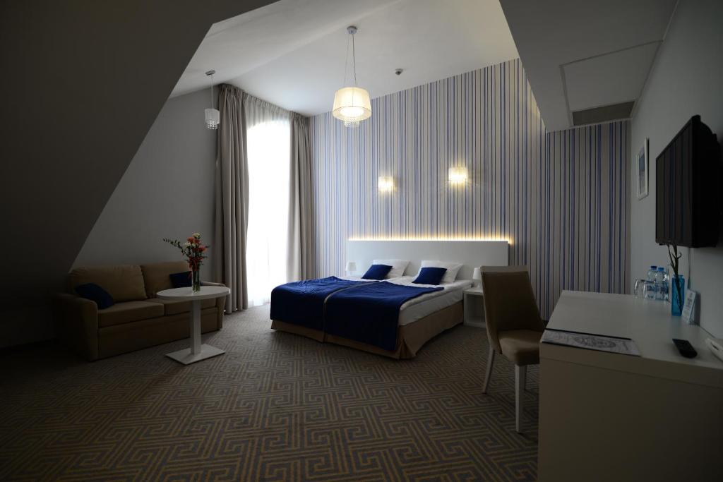 Двухместный (Двухместный номер Делюкс с 1 кроватью и ванной) отеля Hotel Aleksandria, Седльце