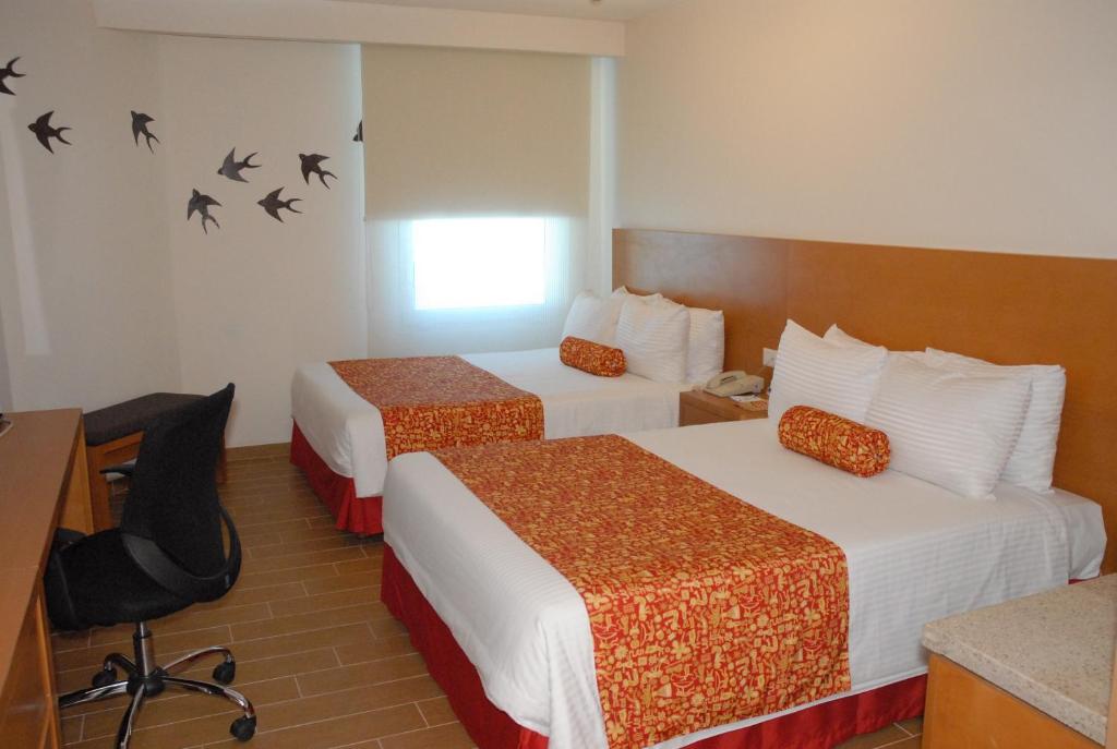 Семейный (Представительский номер - 2 двуспальные кровати) отеля Aranzazu Centro Historico, Гвадалахара