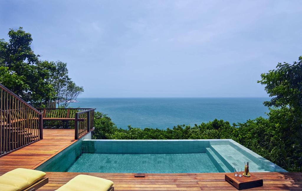 Двухместный (Вилла с бассейном и видом на океан), Курортный отель Six Senses Samui