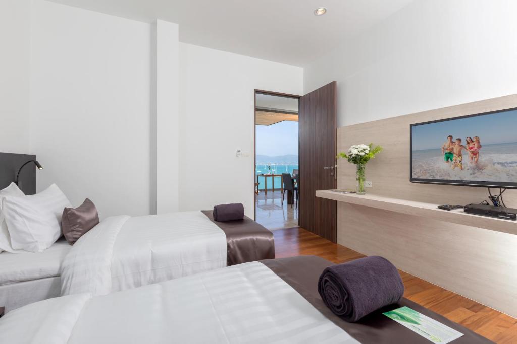 Сьюит (Люкс с 2 спальнями, вид на море) курортного отеля X10 Seaview Suites at Panwa Beach, Пхукет