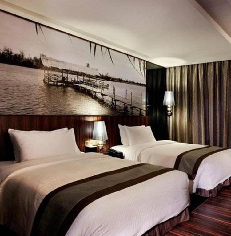Двухместный (Двухместный номер Делюкс с 2 отдельными кроватями и видом на море) отеля Horizon Hotel, Кота-Кинабалу