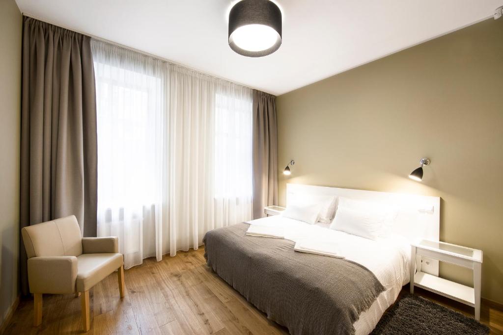 Апартаменты (Апартаменты с 1 спальней и ванной), Riga Lux Apartments - Skolas