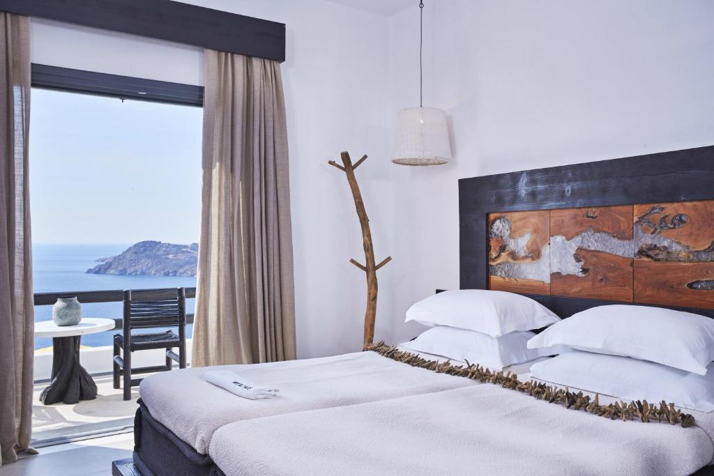 Двухместный (Номер «Особое уединение» с видом на море) курортного отеля Myconian Utopia Resort, Элия (Эгейские острова)