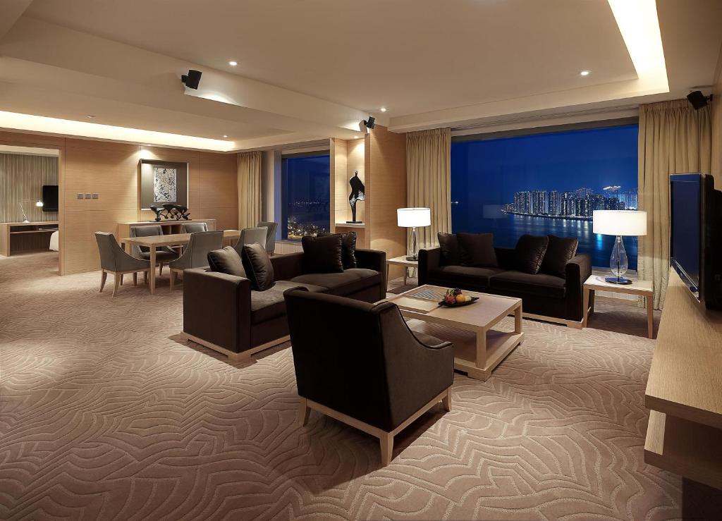 Двухместный (Представительский люкс «Ридженси» с доступом в клуб) курортного отеля Hyatt Regency Hong Kong, Sha Tin, Гонконг (город)